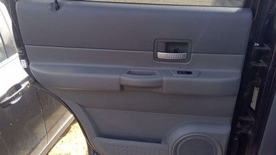 04-06 Dodge Durango Driver Left Rear Inside Door Trim Panel Only Back Gray D5