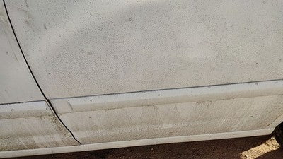 01-03 Hyundai Elantra Driver Left Rear Moulding From Door Back Trim Strip White