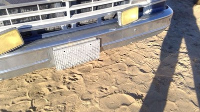 1978-1991 Chevy G20 Van Chrome Front Bumper With Brackets Oem 00464364