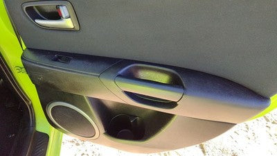 04-06 Mazda 3 Passenger Right Rear Inside Door Trim Panel Only Oem Back Black