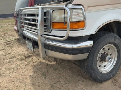 1993-1997 Ford F250 Front Bumper With Brackets Assembly Oem Ftf250