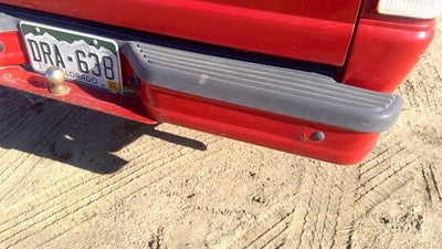1993-2011 Ford Ranger Rear Step Bumper With Brackets Oem Red Yl5z17906ja