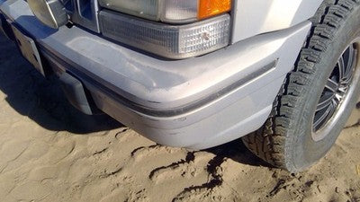 1993-1995 Jeep Grand Cherokee Front Bumper Cover Assembly Oem Silver
