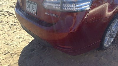 10-12 Lexus Hs250h Hybrid Rear Bumper Cover Assembly Oem Back Red 3r1 5215975902