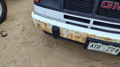1985-1994 Gmc Safari Front Bumper With Brackets Assembly Oem White 15553712