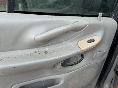 00-02 Expedition Driver Left Rear Door Trim Panel With Switches Back Gray 12