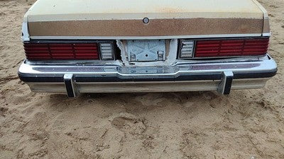 1978-1983 Chevy Malibu Rear Bumper Assembly With Brackets Oem Chrome 14021405