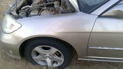 2004 2005 Honda Civic Driver Left Front Fender 4 Door Sedan Oem Silver