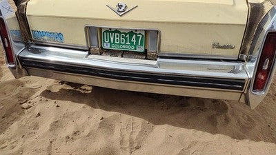 1980-1984 Cadillac Deville Chrome Rear Bumper Assembly With Brackets Oem Back