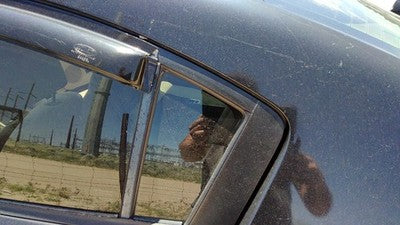 2004-2009 Mazda 3 Driver Left Rear Vent Window Back Door Glass With Frame Oem