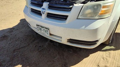 2008-2010 Dodge Grand Caravan Front Bumper Cover Assembly Oem White Pw1