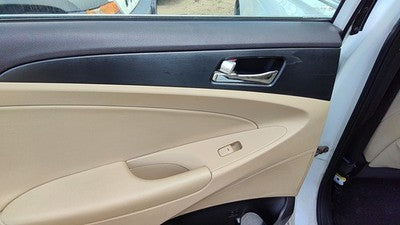 11-14 Sonata Driver Left Rear Inside Door Trim Panel Wth Switches Back Camel Yda
