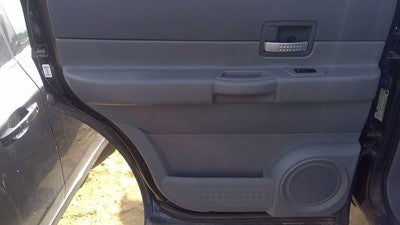04-06 Dodge Durango Driver Left Rear Inside Door Trim Panel Only Back Gray D5