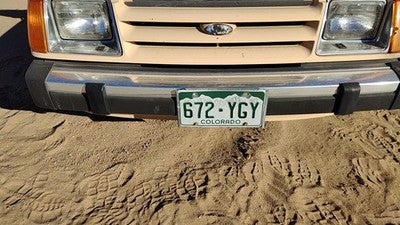1984-1985 Ford Tempo Front Bumper Assembly Aluminum With Brackets Oem E43z17757j