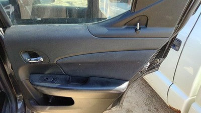 11-14 Avenger Passenger Right Rear Door Trim Panel With Switches Back Black C7x9