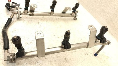 2005-2009 Land Rover Lr3 Complete Fuel Rail With Injectors Set Loaded Oem 4.0L