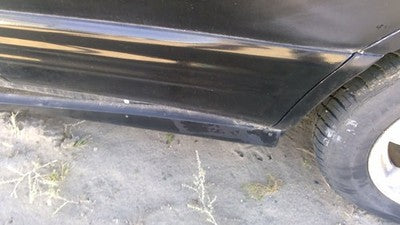 01-02 Subaru Forester Driver Left Rear Moulding From Door Back Trim Strip Black