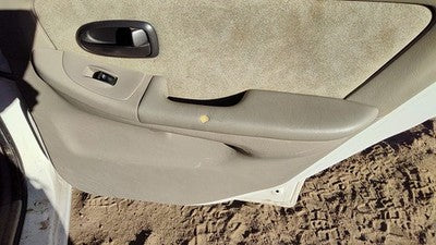 01-03 Hyundai Elantra Passenger Right Rear Inside Door Trim Panel Only Back Tan
