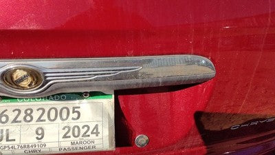 01-07 Town & Country Rear Lift Gate Handle Release License Plate Light Oem