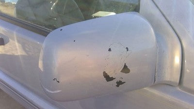 1993-1995 Jeep Grand Cherokee Passenger Right Side Mirror Door Mounted Silver
