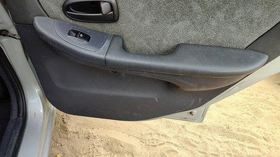 01-03 Hyundai Elantra Passenger Right Rear Inside Door Trim Panel Only Back Gray