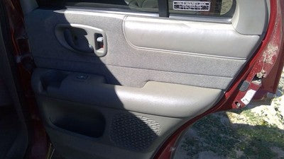98-03 S10 Blazer Passenger Right Rear Inside Door Trim Panel Only Back Gray 92H