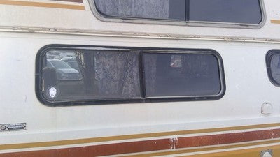 1975-1984 Ford Van E250 Driver Left Rear Quarter Glass Back Side Window Oem