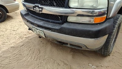 99-02 Chevy Silverado 2500 Hd Front Bumper With Brackets Assembly Oem Pewter 11U