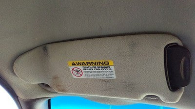 2001-2002 Grand Caravan Driver Left Sun Visor Oem Gray E7l5 Tr97tl2ab
