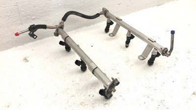 2005-2009 Land Rover Lr3 Complete Fuel Rail With Injectors Set Loaded Oem 4.0L
