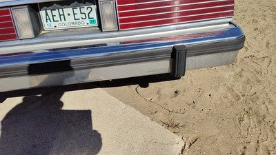 1980-1987 Mercury Grand Marquis Chrome Rear Bumper With Mount Brackets Oem