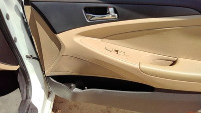 11-14 Sonata Passenger Right Front Inside Door Trim Panel Wth Switches Camel Yda