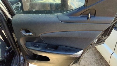 11-14 Avenger Passenger Right Rear Door Trim Panel With Switches Back Black C7x9