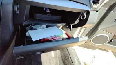 2007-2009 Mazda 3 Glove Box Assembly Complete Door With Latch Oem Black Br6
