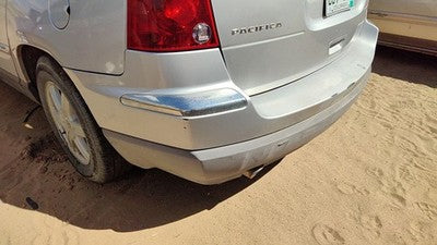 2004-2008 Chrysler Pacifica Rear Bumper Cover Assembly Oem Back Silver Ps2