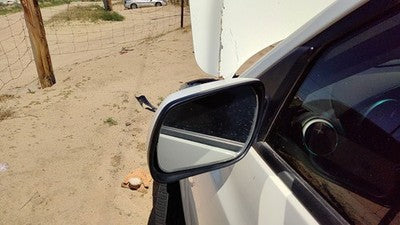 2007-2009 Mazda 3 Driver Left Side Mirror Door Mounted Oem White 34K