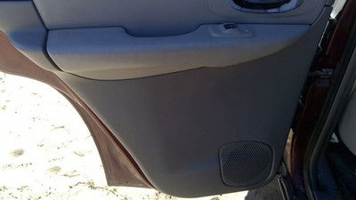 05-09 Trail Blazer Driver Left Rear Inside Door Trim Panel Only Back Gray 28H