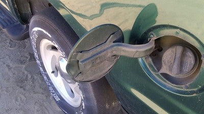 1997-2017 Ford Expedition Fuel Tank Door With Hinge Gas Lid Oem Filler Green Su