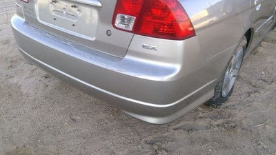 2004 2005 Honda Civic Rear Bumper Cover Assembly Oem Back Silver