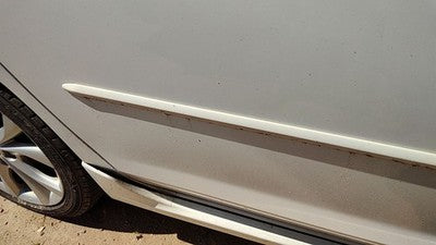 07-09 Mazda 3 Passenger Right Rear Moulding From Door Back Trim Strip White 34K