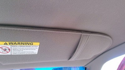 2000-2002 Ford Ranger Passenger Right Sun Visor Oem Gray Yl5z1004104aab