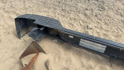 99-05 Chevy Silverado Stepside Rear Back Bumper With Brackets Oem Factory Chrome