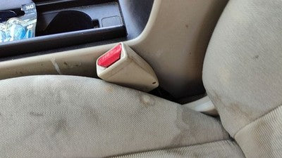 2006-2009 Mazda 3 Driver Left Front Seat Belt Buckle Receiver Oem Beige Br7