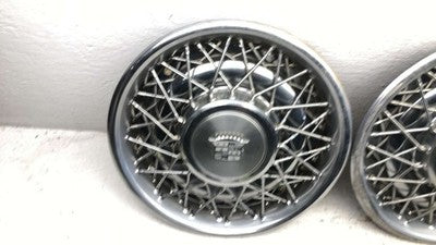 1980-1984 Cadillac Deville Set Of 4 Hub Cap Wheel Covers Oem Wire Type 01612485