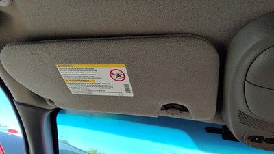 2002-2004 Chevy Trail Blazer Driver Left Sun Visor Oem Dark Pewter 922 15194824