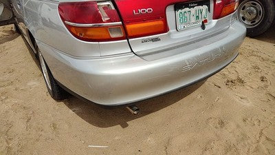 2000-2002 Saturn L100 Rear Bumper Cover Assembly Oem Back Silver 12U 90584254