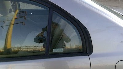 2001-2005 Honda Civic Driver Left Rear Vent Window Back Door Glass With Frame