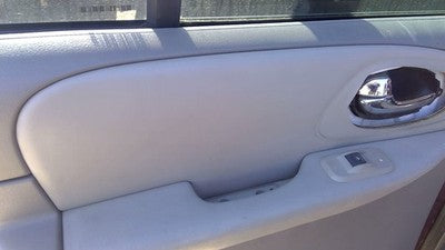 05-09 Trail Blazer Driver Left Rear Inside Door Trim Panel Only Back Gray 28H