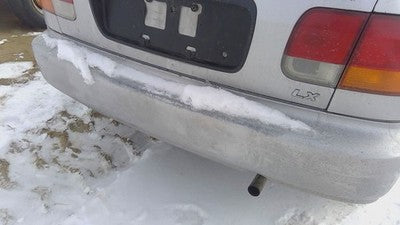 1996-2000 Honda Civic Rear Bumper Cover Assembly Oem Back Silver 4802138