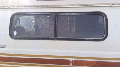1975-1984 Ford Van E250 Driver Left Rear Quarter Glass Back Side Window Oem